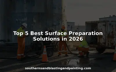 Top 5 Best Surface Preparation Solutions in 2026, over a blasting crew at a tank