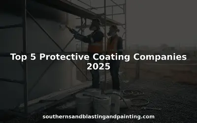Top 5 Protective Coating Companies 2025, over painters on scaffolding