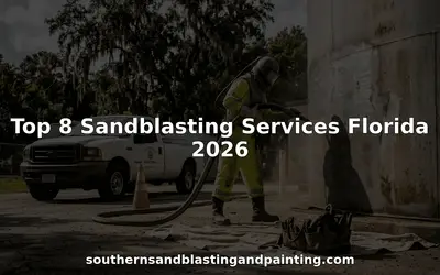 Top 8 Sandblasting Services Florida 2026, over a blasting crew